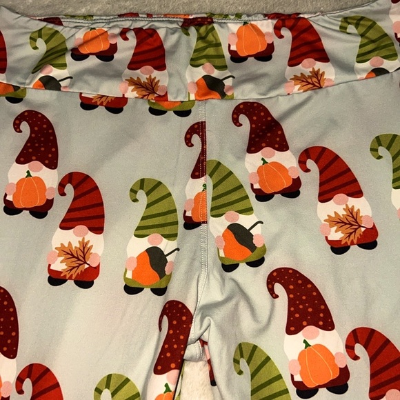 🍁🎃🍂 FALL GNOME PUMPKIN LEAVES LEGGINGS Women’s TC Tall & Curvy 14-22 XXL 1X 2X - Picture 11 of 14
